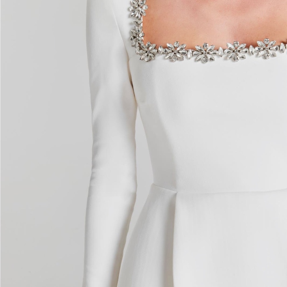 Nadine Merabi Kimberly rhinestone long sleeve - worn once. - Picture 2 of 10